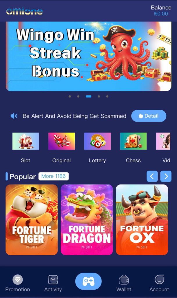 Omione Game APK official home page for 2026 - The leading mobile gaming and earning platform in Pakistan.